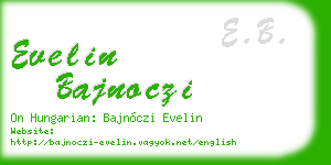 evelin bajnoczi business card