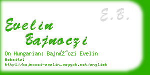 evelin bajnoczi business card